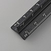 Aluminum Alloy Three Edge Ruler AJEW-WH0248-367-2