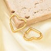 PVD Vacuum Plating 201 Stainless Steel Heart Hoop Earrings EJEW-Q002-03G-2