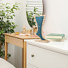 Foot Shaped Wood Anklet Storage Jewelry Rack ODIS-WH0106-23-6