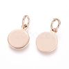 Ion Plating(IP) 304 Stainless Steel Charms STAS-I124-02B-RG-2
