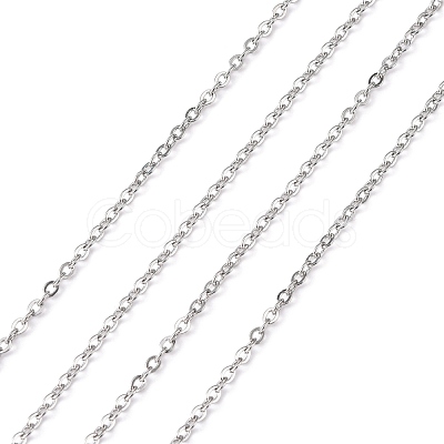 Tarnish Resistant 304 Stainless Steel Cable Chains CHS-Q001-07-1