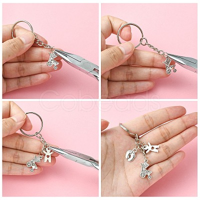 DIY Baby Theme Keychain Making Kit DIY-CJ0002-25-1