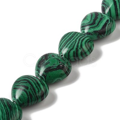 Synthetic Malachite Beads Strands G-K335-01B-1