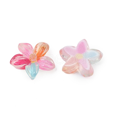 Flower Series Resin Cabochons CRES-Q008-01C-1