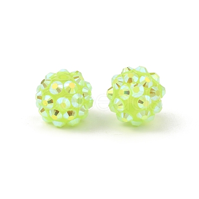 AB-Color Resin Rhinestone Beads RESI-S315-10x12-13-1