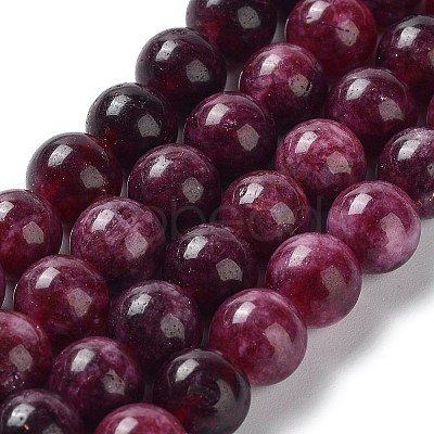 Dyed Natural Malaysia Jade Beads Strands G-G021-01B-04-1