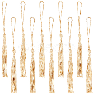 100Pcs Polyester Tassel Big Pendant Decorations FIND-SC0003-36C-1