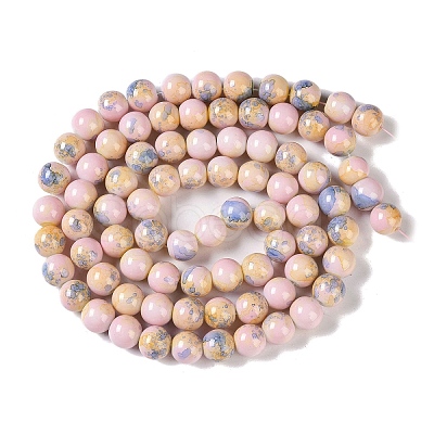 Baking Paint Glass Bead Strands GLAA-H031-01C-15-1