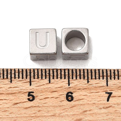 304 Stainless Steel European Beads STAS-D382-02U-P-1