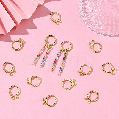 SHEGRACE Brass Leverback Earring Findings XGR0091G-88G-1