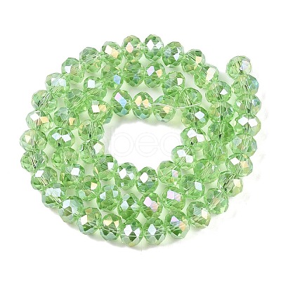 Electroplate Glass Beads Strands X-EGLA-A044-T8mm-B09-1