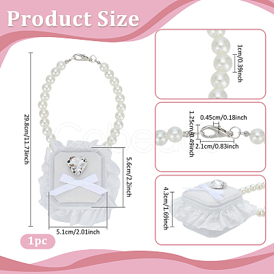 Polyester Pet Dog Wedding Ring Displays AJEW-WH0460-074P-01-1