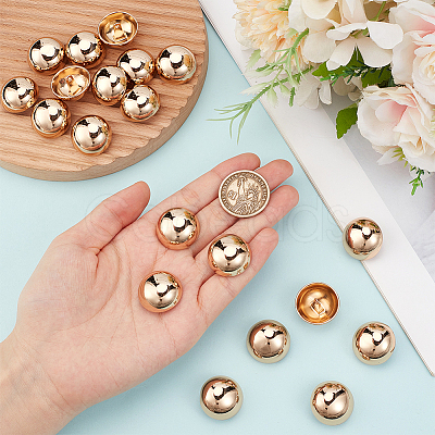 1-Hole Zinc Alloy Buttons FIND-MA0001-18B-G-1