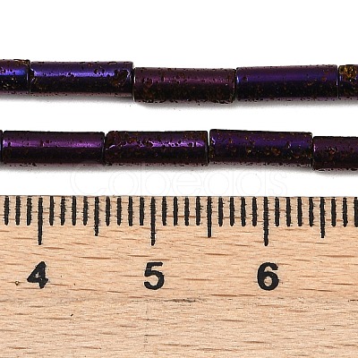 Electroplated Natural Lava Rock Beads Strands G-K388-03A-10-1