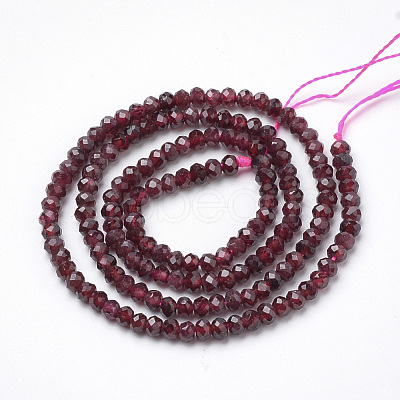 Natural Garnet Beads Strands G-R362-04-1