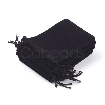 Velvet Cloth Drawstring Bags X-TP-C001-70X90mm-4-1