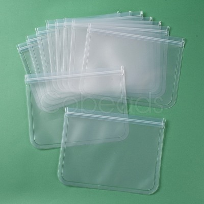 PEVA Waterproof Translucent Resealable Bag AJEW-F051-04-1