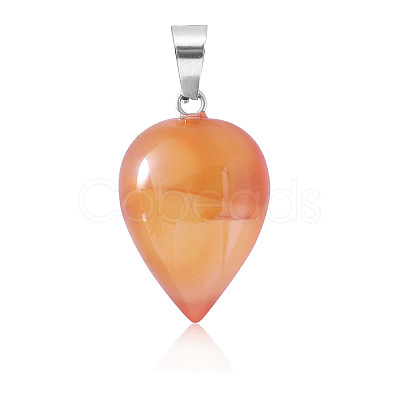 Natural Carnelian Pendants WG38027-03-1