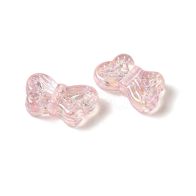 UV Plating Transparent Acrylic Beads OACR-G036-14G-1