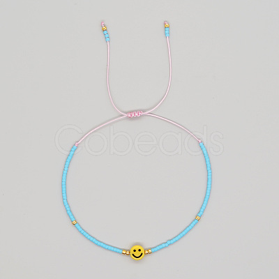 Bohemian Glass Seed Beads Braided Bead Bracelets JT0778-5-1