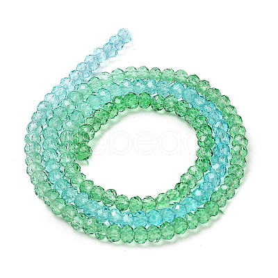 Transparent Painted Glass Beads Strands DGLA-A034-T1mm-A17-1