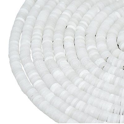 1 Strand Natural White Jade Beads Strands G-PA0001-46-1