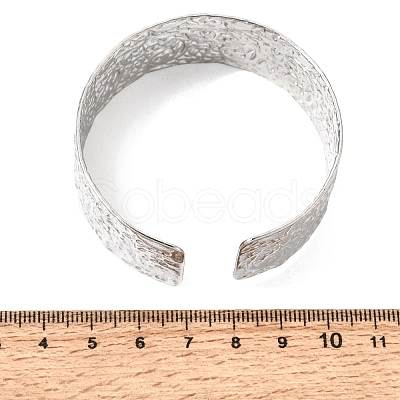 21.5MM 304 Stainless Steel Textured Cuff Bangles for Women SA-CBA37BC-26P-1
