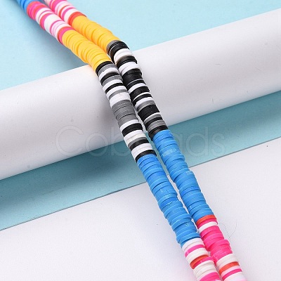 Handmade Polymer Clay Bead Strands CLAY-C003-04H-1