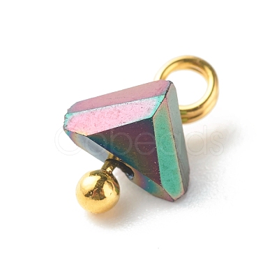 Electroplate Glass Charms PALLOY-JF00821-02-1
