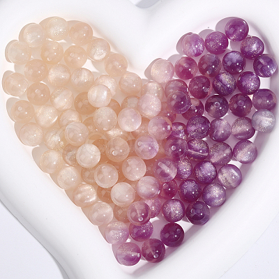 120Pcs Opaque UV Reactive Beads RESI-PA0001-35C-1