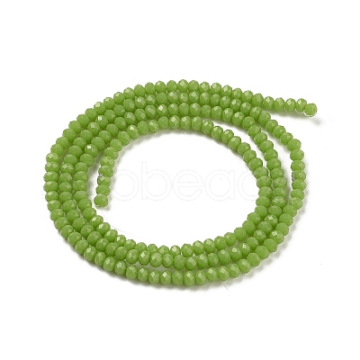Opaque Solid Color Glass Bead Strands GLAA-F076-A13-1