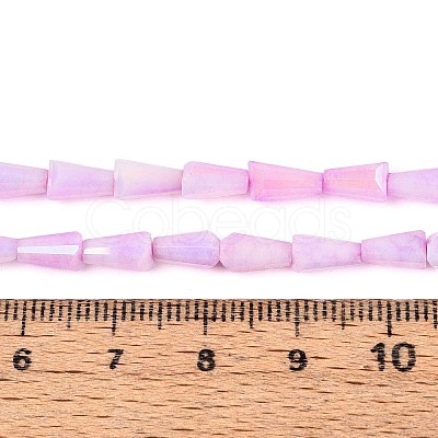 Anti-Tarnish Electroplate Glass Beads Strands GLAA-T025-27G-1