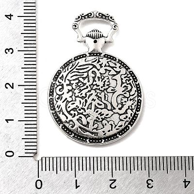 Tibetan Style Alloy Pendant Cabochon Settings LS-TIBEP-N003-74AS-1
