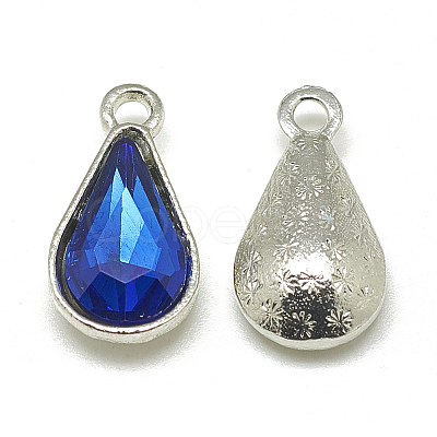 Alloy Glass Pendants PALLOY-T029-8x13mm-11-1