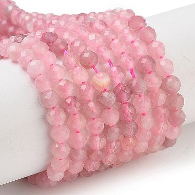 Natural Madagascar Rose Quartz Beads Strands G-B088-C09-04-1
