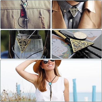 3Pcs Iron Bolo Tie Slide Clasps FIND-ANB0003-18AB-1