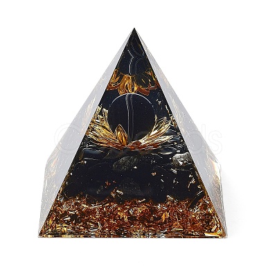 Orgonite Pyramid Resin Energy Generators DJEW-D013-02B-1