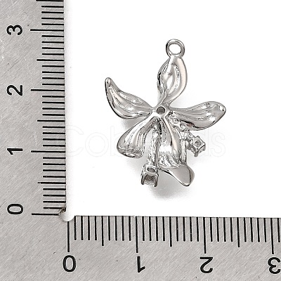 Brass Micro Pave Clear Cubic Zirconia Pendants KK-N290-25P-1
