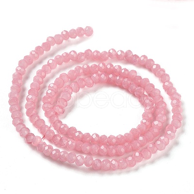Baking Paint Imitation Jade Glass Bead Strands DGLA-A034-J2MM-A3-1