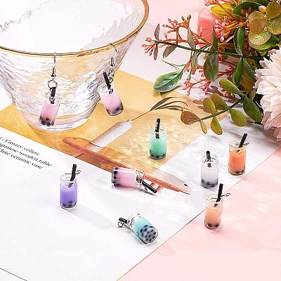 Glass Bottle Pendants CRES-NB0001-08-1