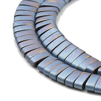 Electroplated Frosted Non-magnetic Synthetic Hematite Beads Strands G-G089-A01-10-1