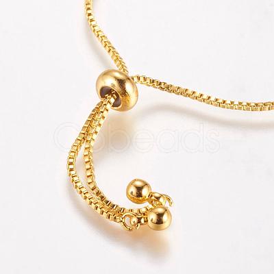 Brass Chain Bracelet Making MAK-P007-04-03G-1