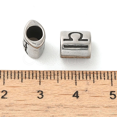 Oval with Constellation 304 Stainless Steel Beads STAS-E215-05AS-11-1