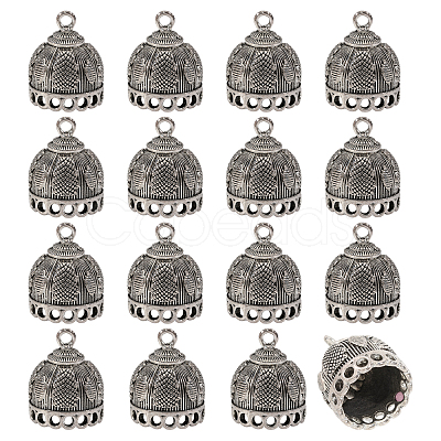 16Pcs Tibetan Style Zinc Alloy Pendant Bails FIND-CA0011-75A-1
