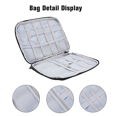 Nylon Watch Bands Storage Bag ABAG-WH0038-20B-1