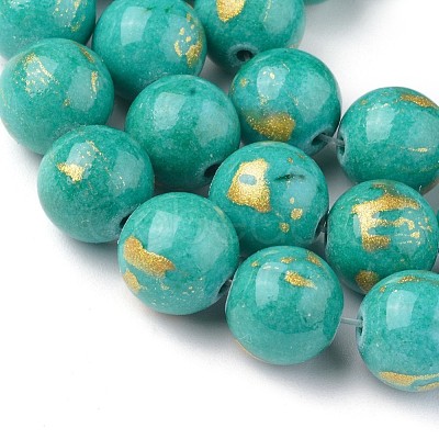 Natural Mashan Jade Beads Strands G-F670-A01-4mm-1