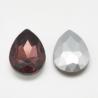 Pointed Back Glass Rhinestone Cabochons RGLA-T081-7x10mm-18-1