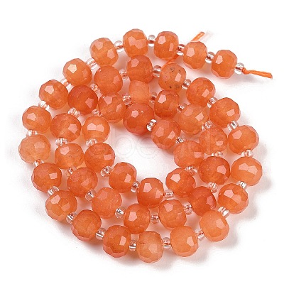 Natural Orange Aventurine Beads Strands G-H057-A02-01-1