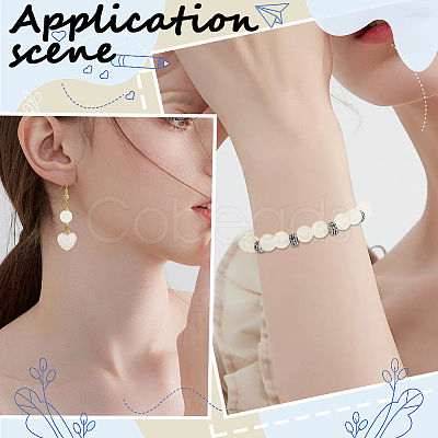 3 Strands Baking Paint Imitation Jade Glass Round Bead Strands DGLA-PA0001-01A-1