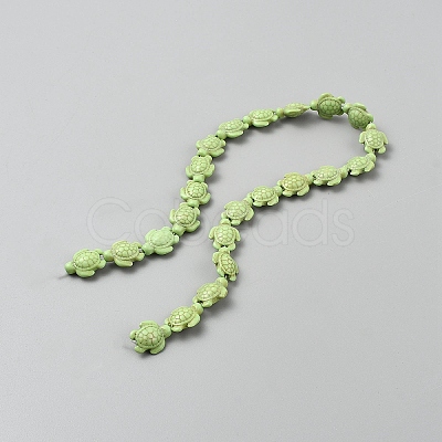 Synthetic Turquoise Beads Strands G-WH20006-01A-1